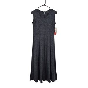 Made in Heaven Women's Poly Stretch Flare Flowy Shimmer Midi Dress - M
